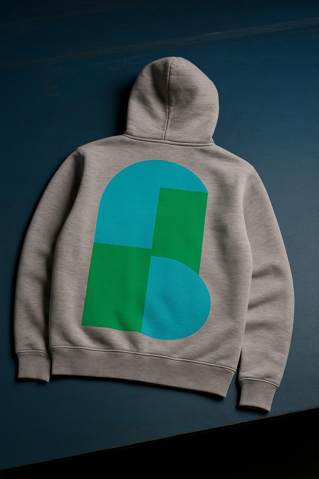 Back Print Zip Hood